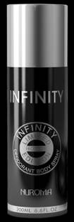 NUROMA infinity black deodorant Body Spray - For Men & Women 200 ml Deodorant Spray  -  For Men & Women