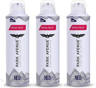 PARK AVENUE Deo - Neo 220 ml men Deodorante X 3 Deodorant Spray  -  For Men & Women