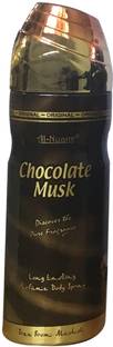 Al Nuaim CHOCOLATE MUSK (PACK OF 1) Deodorant Spray  -  For Men & Women