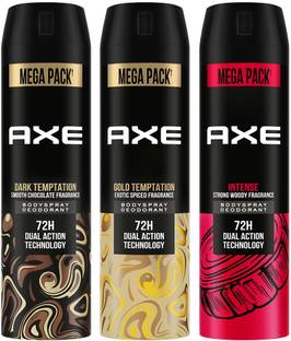 AXE Gold Temptation, Dark Temptation and Intense Deodorant Spray  -  For Men