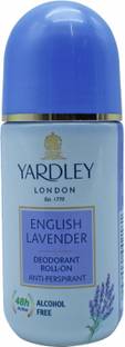 यार्डले लंडन English Lavender Deodorant Roll-On Anti-Perspirant - 50ml डिओडोरेंट रोल-ऑन  -  पुरुषों और महिलाओं के लिए