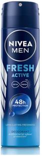 Nivea Men Fresh Active, Antibacterial 48h Protection, Long Lasting, Fresh Ocean Extracts Deodorant Spray  -  For Men