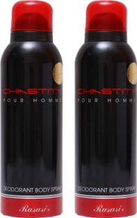 RASASI 2 Chastity Men Deodorant Spray  -  For Men
