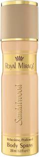 ROYAL MIRAGE SANDALWOOD DEODORANT 200ML Deodorant Spray  -  For Men & Women