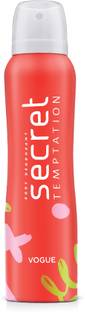 Secret Temptation Vogue Body Deodorant for Women I Long-Lasting Fragrance I Lasts upto 8 hours | Deodorant Spray  -  For Women
