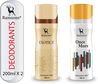 RAMSONS Exotica & Once More Deodorant Combo Deodorant Spray  -  For Men & Women