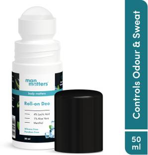 Man Matters Excess Sweat Control Aloe & Menthol Infused Underarm Deodorant Roll-on  -  For Men