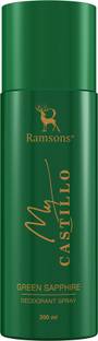 RAMSONS MY CASTILLO GREEN SAPPHIRE Deodorant Spray  -  For Men & Women