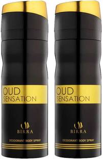 BIRRA OUD SENSATION DEODORANT BODY SPRAY, 200 ML EACH, PACK OF 2 Body Spray  -  For Men & Women
