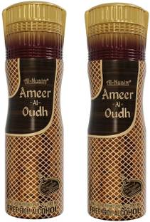 Al-Nuaim Ameer Al Oudh Alcohol Free Deodorant| 400 ml Deodorant Spray  -  For Men