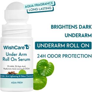 WishCare Underarm Roll On Serum-5% AHA, 3% Kojic Acid Deodorant Roll-on  -  For Men & Women