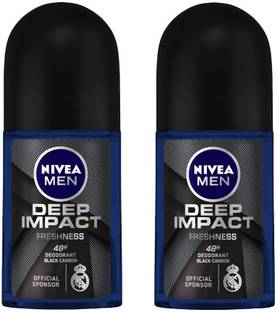 NIVEA Deep Impact Freshness Deodorant Roll-on  -  For Men