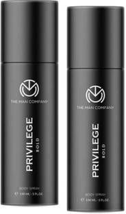 THE MAN COMPANY Deodorant For Men - Privilege Bold | Premium Fragrance - 150ml*2 Deodorant Spray  -  For Men