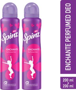 Spinz Enchante & Enchante Perfumed Deodrants For Women Combo 200ml+200ml Deodorant Spray  -  For Women