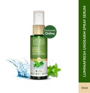 Lotus Botanicals LuminaFresh Underarm Spray Serum, Control Sweat-Induced Odour Deodorant Spray  -  For Men & Women