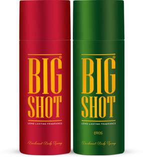 OSCAR Big Shot Red & Eros Body Spray Combo Pack of 2 Deodorant Spray  -  For Men