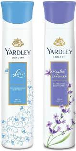 Yardley London Lace English Lavender Deodorant Spray  -  For Men & Women