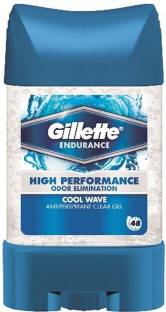 Gillette High Performance Cool Wave Antiperspirant Clear Gel 70ml Deodorant Gel  -  For Men