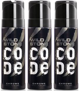 Wild Stone CODE Chrome (150 ml each) Deodorant Spray  -  For Men