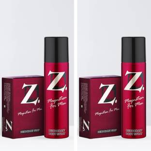Z - Magnetism for Men Z 150ml Deo With Soap Pack of 2 Perfume Body Spray  -  For Men