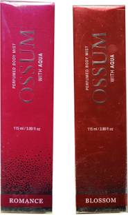 OSSUM ROMANCE, BLOSSOM (PACK OF 2) Body Mist  -  For Men & Women