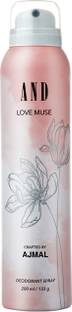 AND Love Muse Deodorant 200ML Long-lasting Crafted by Ajmal Deodorant Spray  -  For Women