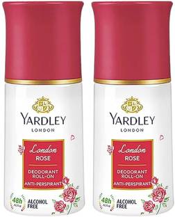 Yardley London Rose Anti-Perspirant with 48-Hour Active Sweat Protection Deodorant Roll-on  -  For Women