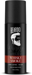 BEARDO Whisky Smoke Perfume Body Spray| No Gas | Long Lasting Deodorant Spray  -  For Men