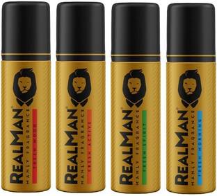 Real Man Active + Spirit + Morning + Mood Body Spray  -  For Men