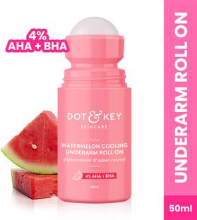 Dot & Key Watermelon Cooling Underarm Roll On,Odour & Sweat Controls ,Smooths Skin Deodorant Roll-on  -  For Men & Women