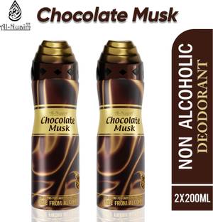 अल-नुएम Chocolate Musk Alcohol Free Deodorant  -  पुरुषों और महिलाओं के लिए
