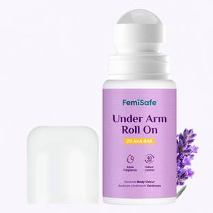 Femisafe 3% AHA BHA Roll On 50ml – Odour Control & Skin Lightening with Acids Deodorant Roll-on  -  For Men & Women