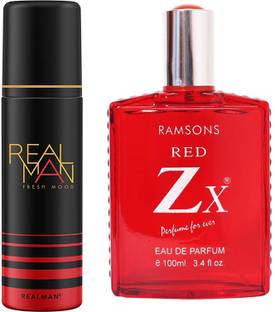 Real Man Fresh Mood 150ML_RED ZX Perfume - 100 ML Deodorant Spray  -  For Men & Women