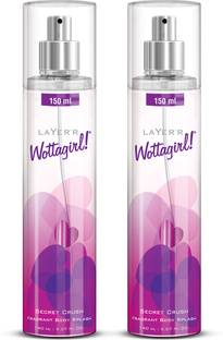 LAYER'R Wottagirl Secret Crush Fragrant Long Lasting Fragrance Body Spray  -  For Women