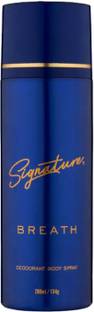 SIGNATURE Breath Long Lasting Fragrance Skin Friendly Deodorant Body Spray  -  For Women