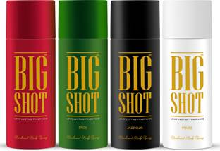 OSCAR Big Shot Deodorant Jazz Club, Privee & Eros (150ml each) Deodorant Spray  -  For Men