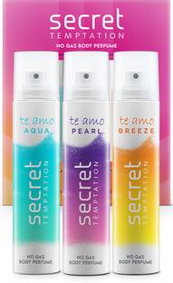 Secret Temptation Te Amo combo (120 ml x 3) Body Spray  -  For Women