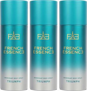 FRENCH ESSENCE Luxury Triumph Deo Body Spray With Long Lasting Fragrance (150 ML Each) Deodorant Spray  -  For Men