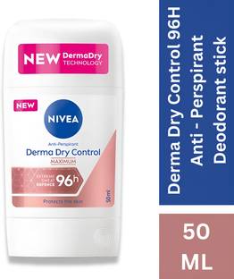 NIVEA Derma Dry Control Maximum Anti- Perspirant Stick 96h Protection Deodorant Stick  -  For Men & Women
