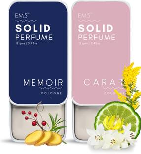 Em5 Memoir + Carat Solid Perfumes With the Goodness of Beeswax & Shea Butter Deodorant Cream  -  For Men & Women