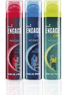 Engage ON Perfume Spray 100ml each Perfume Body Spray  -  For Men