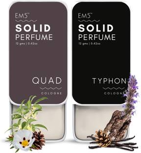 Em5 Typhon + Quad Solid Perfumes With the Goodness of Beeswax & Shea Butter | Deodorant Cream  -  For Men & Women