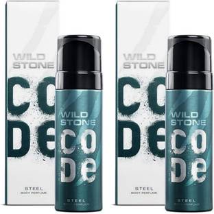 Wild Stone Code Steel (120 ml) Combo Body Spray  -  For Men