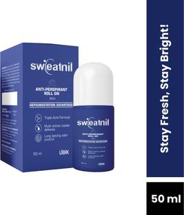 Sweatnil Roll-On | Controls Excess Sweat & Provides Long-Lasting Freshness Deodorant Roll-on  -  For Men & Women