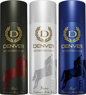 DENVER Sporting Club - Victor, Rider, Goal Deo 180 ML Deodorant Spray  -  For Men