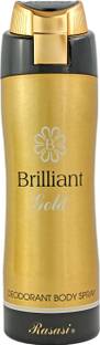 RASASI Brilliant Gold Deodorant Spray  -  For Men & Women