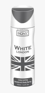 Mony White London 24 Hours Long Lasting 150 Ml Perfume Body Spray  -  For Men & Women