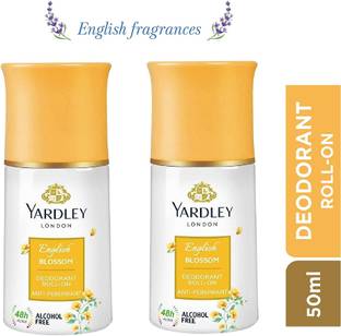Yardley London (ENGLISH BLOSSOM Roll-On 50ml) Pack Of 2 V Deodorant Roll-on  -  For Women