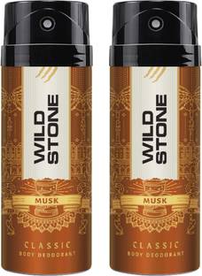 Wild Stone Classic Musk Pack of 2 Deodorant Spray  -  For Men