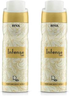 RIYA Intense Gold Body Spray Deodorant For Unisex Pack Of 2 200 Ml Each Deodorant Spray  -  For Men & Women